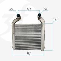 712W06100-0103_Радиатор интеркулера HOWO T5G, ОРИГИНАЛ_1.jpg