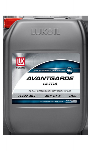 3052073_Масло моторное LUKOIL AVANTGARDE ULTRA SAE 10W40, API CI-4SL, 20 л, полусинтетика, дизель_1